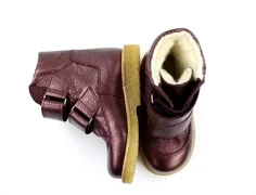 Angulus bordeaux shine vinterstøvle med TEX (smal)